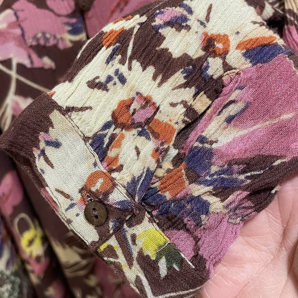 O'Neill Poppit  Floral Long Sleeve Mini Dress Size Small - Picture 11 of 17